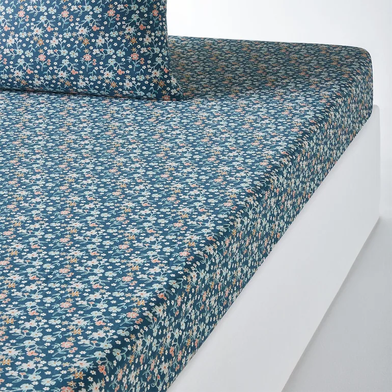 Jane Washed Cotton Fitted Sheet