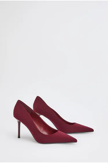 Lauren Soft Satin High Stiletto Heeled Court Shoes