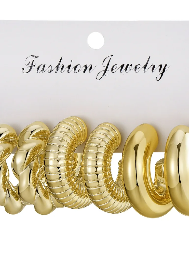 Set of 3 - Assorted Circle Earrings - 1
