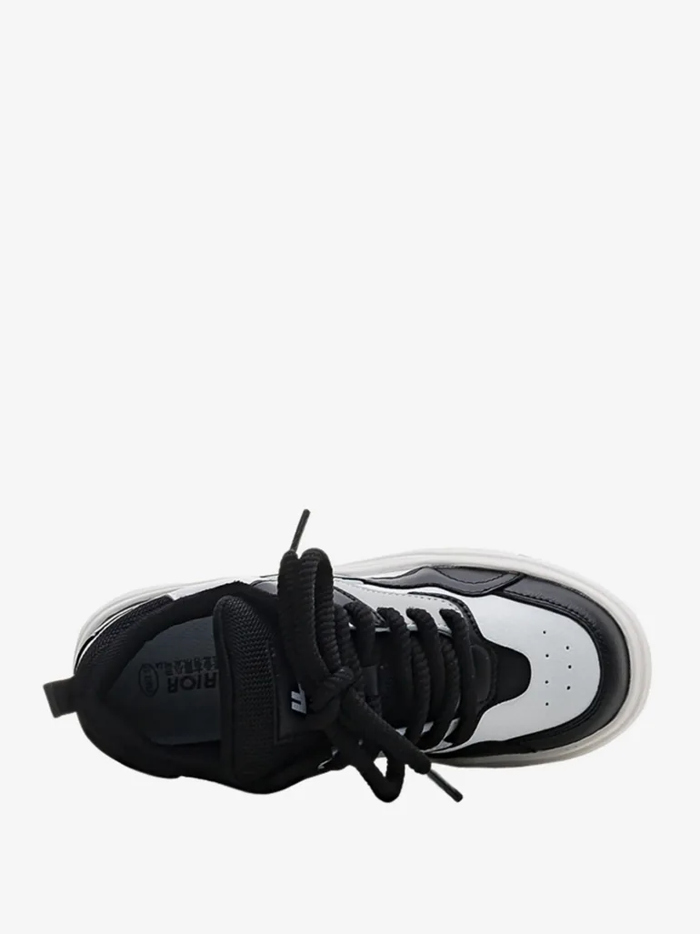 Women Color Block Lace Up Sneakers - 2