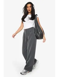 Woven Palazzo Trousers - grey - 1
