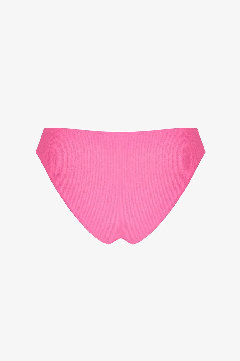 PENTI Glossy Nena Textured Mid-Rise Bikini Bottom - 4
