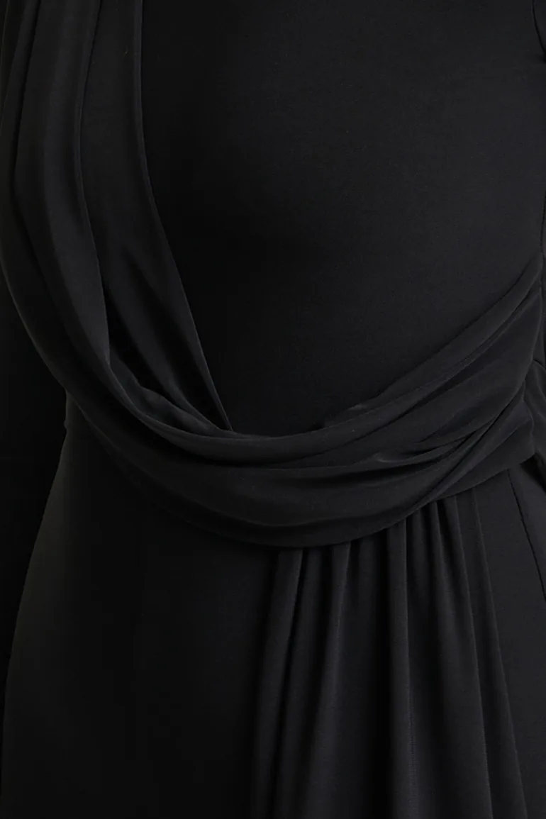 جمبسوت بياقة عالية - أسود - 5