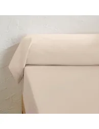 Scenario Plain 100% Cotton Bolster Pillowcase - 1