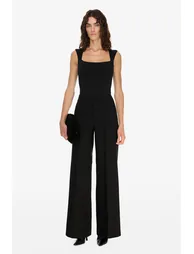 Palazzo Trousers With Stitching Detail - 3