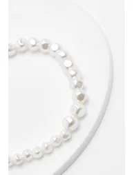 Organic Pearl Anklet - white - 1