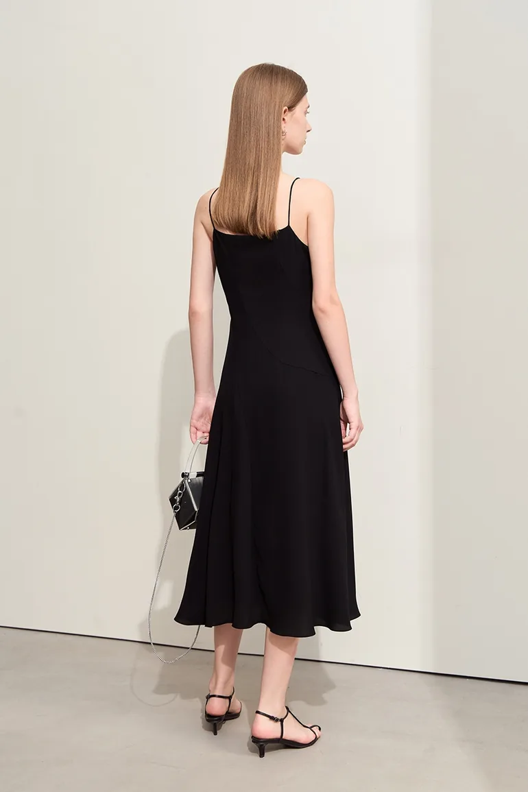 Fitted camisole chiffon dress - 3