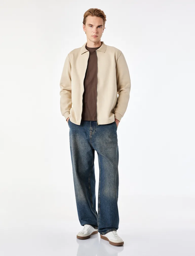 Zippered Sweatshirt