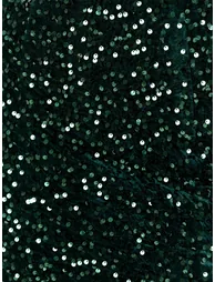 Maya Emerald Green Embellished Velvet Bandeau Maxi Dress - 4
