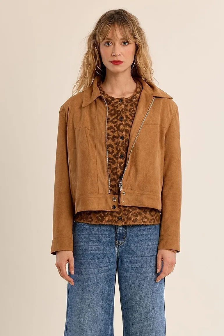 Faux Suede Jacket - 1