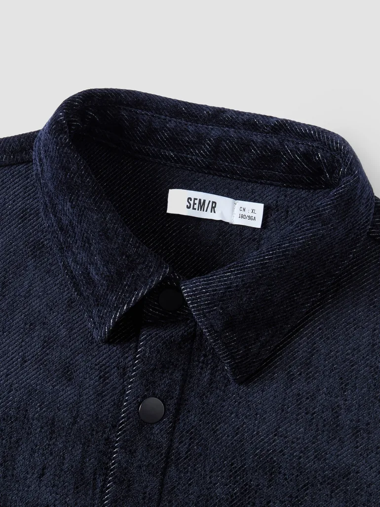 Men's Denim Button-Front Shirt - 2