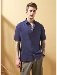Men Relaxed Fit Cotton Casual Shirt - 2