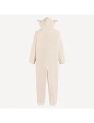 Rabbit Fleece Hooded Onesie - 2