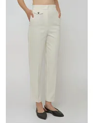 Premium Tailored Straight Leg Pant with Pocket Detail - 1