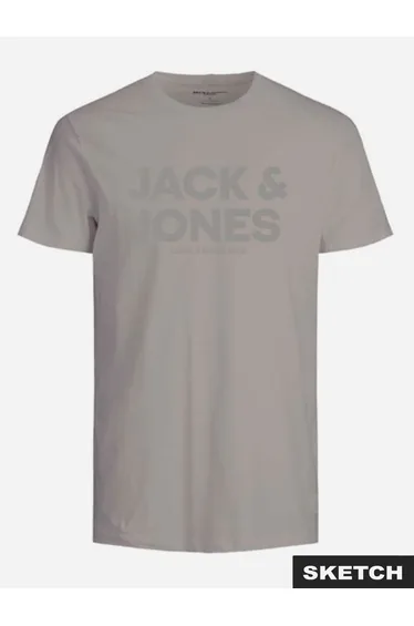 Brown Crew Neck Logo Print T-Shirt