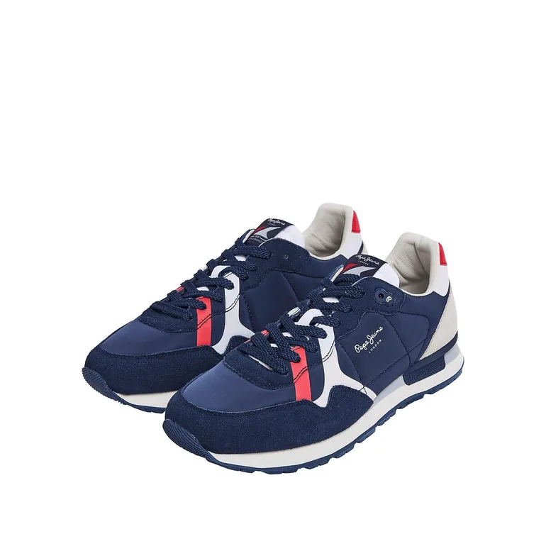 Brit Road Low Top Trainers in Suede - 1