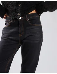 Indigo Straight Leg Cropped Jeans - 2