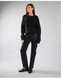 Indigo Straight Leg Cropped Jeans