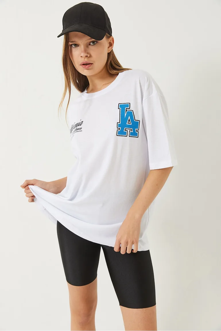Women's Los Angeles Printed Oversize T-Shirt - 6