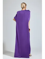 Nabokov Purple Cape Formal Dress - 5