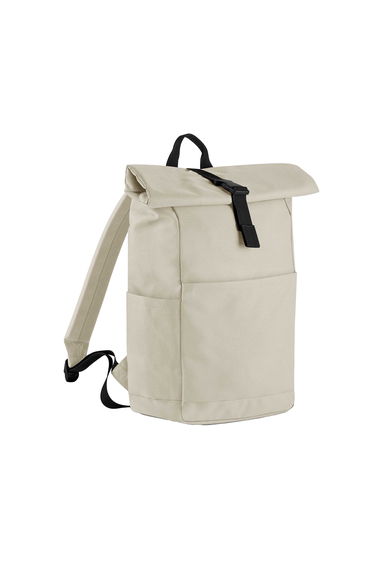 Bagbase Premium Roll Top Recycled Backpack - Natural Stone