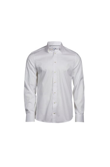Tee Jays Mens Stretch Shirt - White