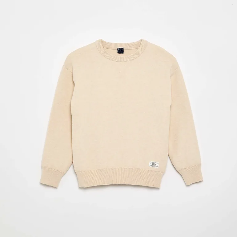 Long-sleeved sweater BEIGE