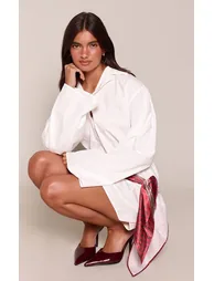 Burgundy Crinkle Faux Leather Elongated Toe Court Mules - 1