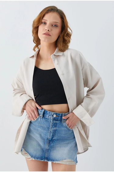Mixray Oversize Poplin Shirt