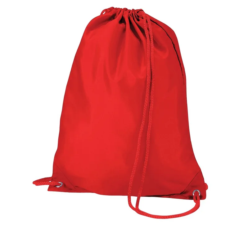 Quadra Drawstring Bag - Bright Red