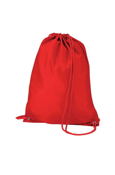 Quadra Drawstring Bag - Bright Red