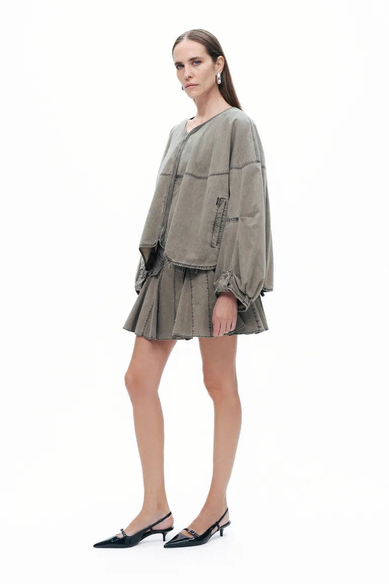 Asymmetrical Cut Jacket - 5