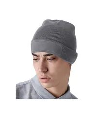 Beechfield Original Recycled Woven Patch Beanie - Graphite Grey - 1
