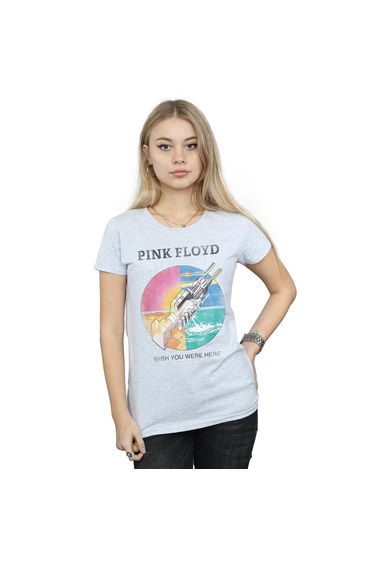Pink Floyd Womens/Ladies Wish You Were Here Cotton T-Shirt - Sports Grey