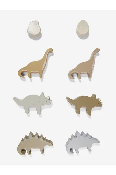 Baby Boys Wooden Stackable Dino Blocks in Multicolour