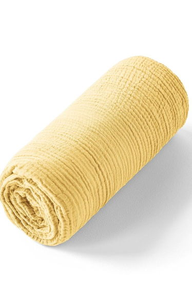 Yafa 100% Organic Cotton Muslin 200 Thread Count Fitted Sheet