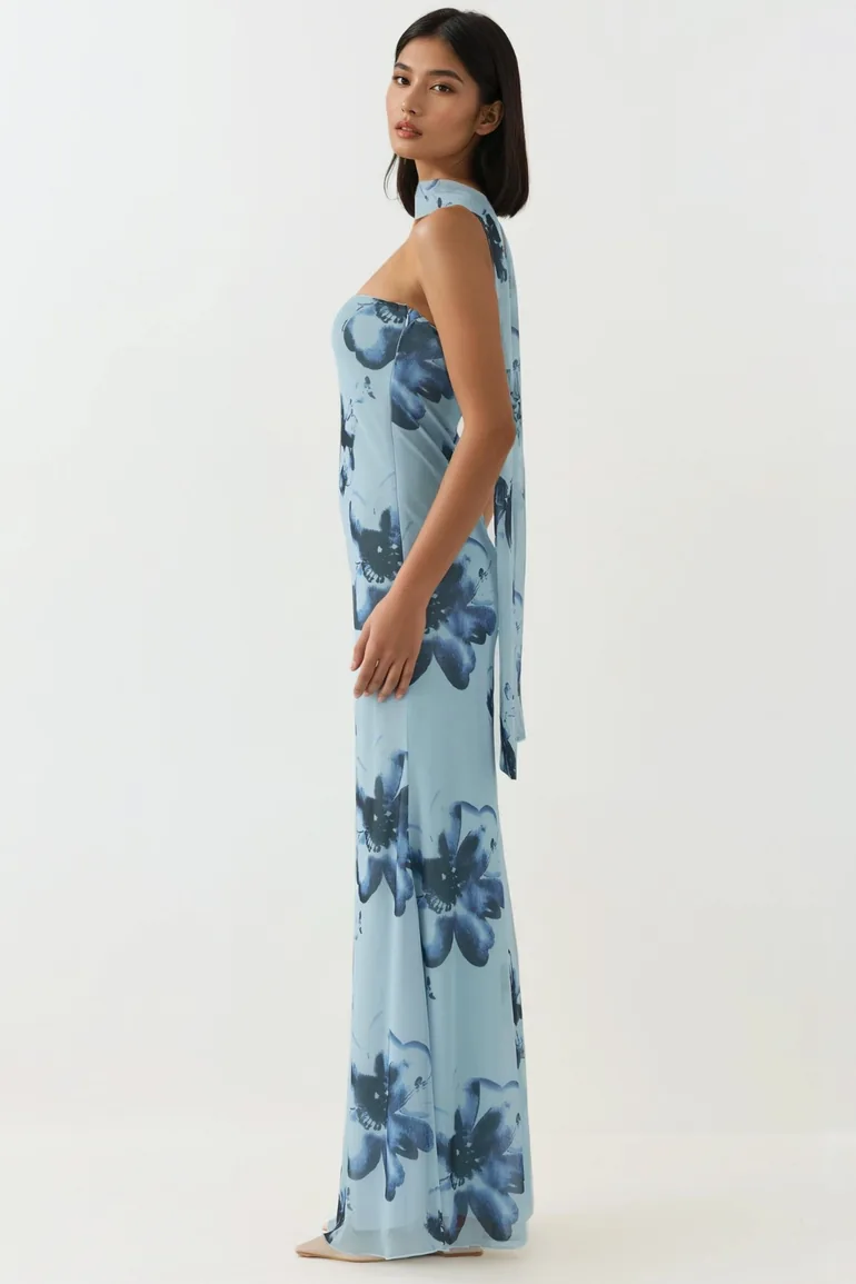 Strapless Flowering Bodycon Maxi Dress HiCCUP Multicolour : Evening Dresses : VogaCloset Oman Strapless Flowering Bodycon Maxi Dress HiCCUP Multicolour : Evening Dresses : VogaCloset Oman