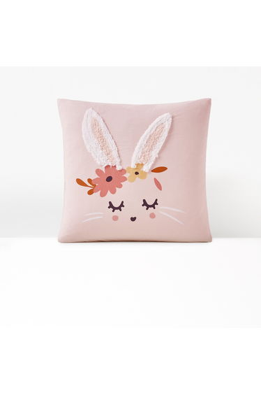 Flower Bunny Organic Cotton Pillowcase