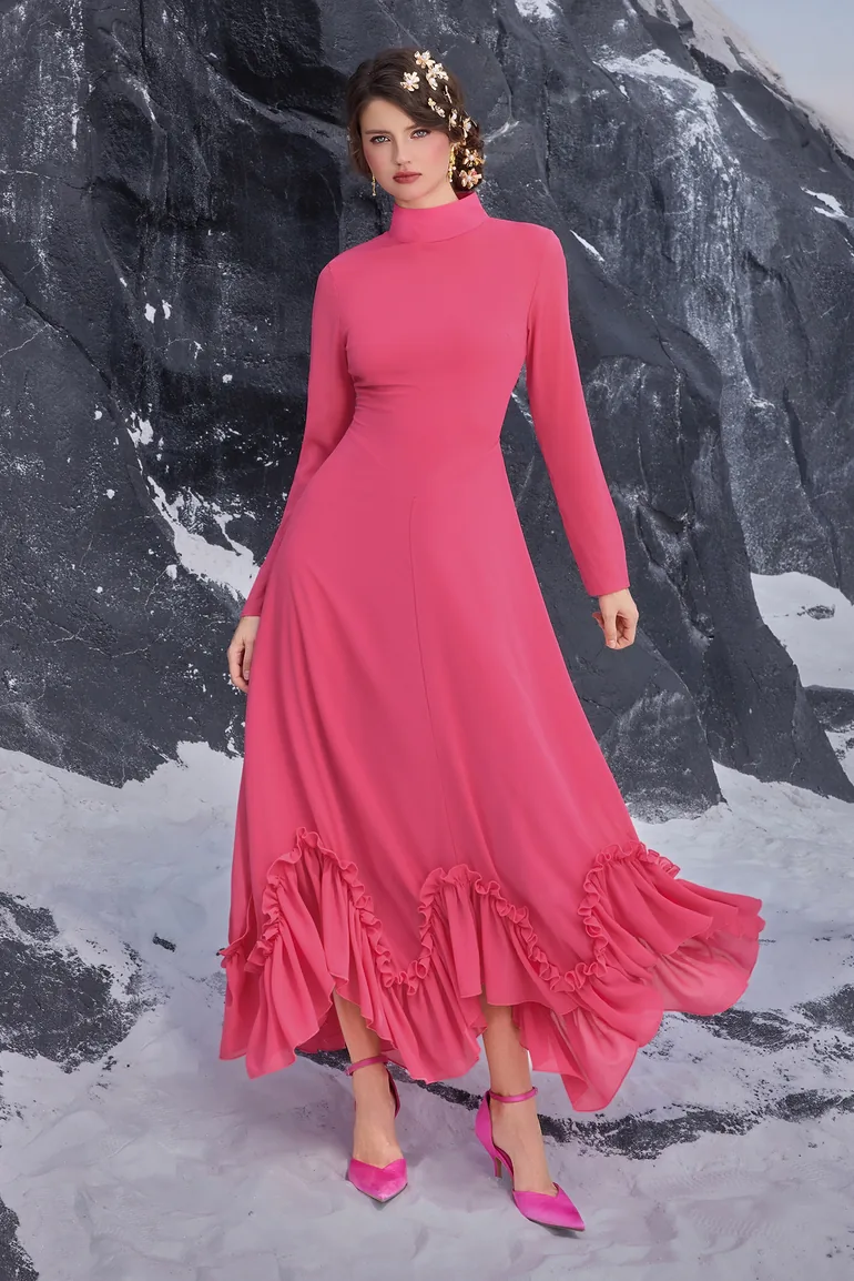 white maxi dress winter Freya Temple Dress