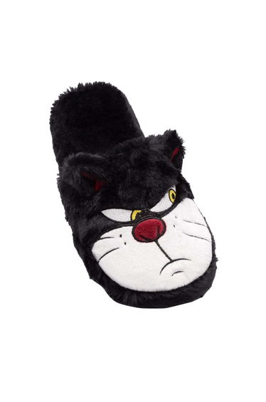 Cinderella Womens/Ladies Lucifer Slippers - Black
