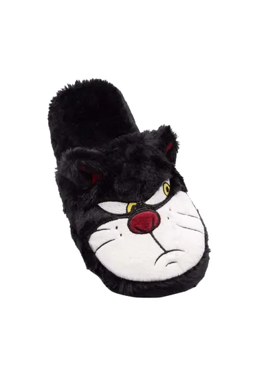 Cinderella Womens/Ladies Lucifer Slippers - Black