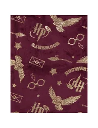 Harry Potter Childrens/Kids Dressing Gown - Navy/Maroon/Gold - 3