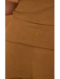 Tan Melange Soft Cotton Yoga Pant - 3