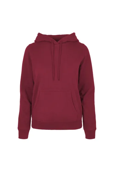 Womens/Ladies Basic Hoodie - Burgundy
