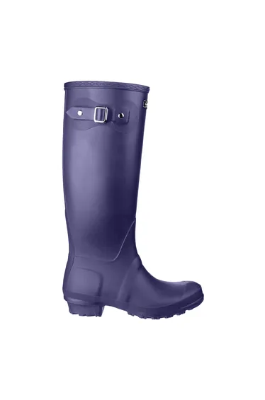 Cotswold Sandringham Buckle-Up Womens Wellington Boots - Purple