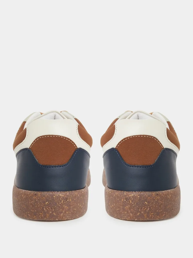 Men Color Block Lace Up Sneakers - 4