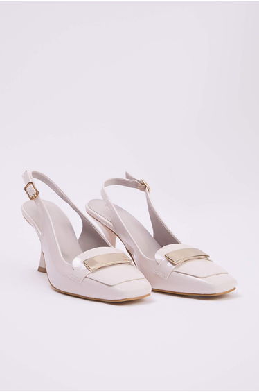 Beige Women's Classic Heeled Shoes product thumbnail 2