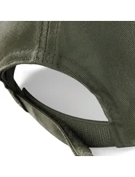 Beechfield Unisex Plain Original 5 Panel Baseball Cap (Pack of 2) - Olive - 3