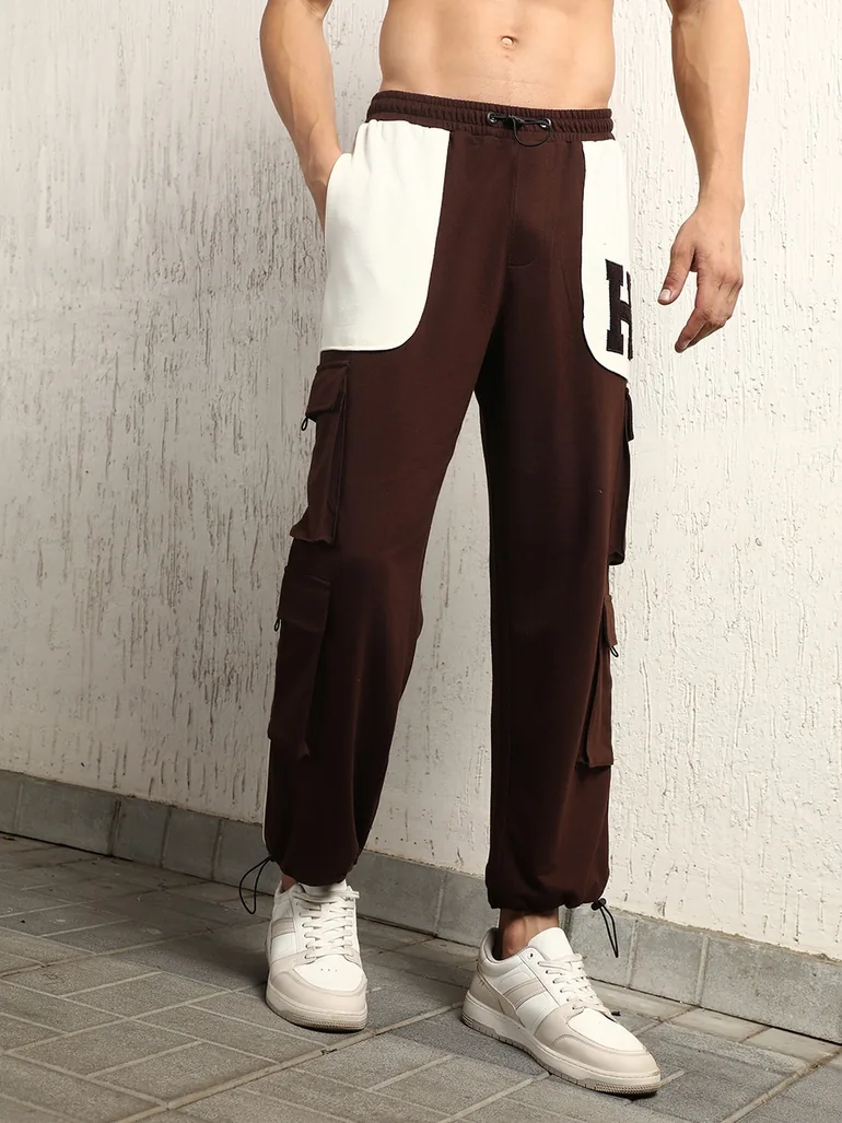 Contrast Front Pocket Cargo Pants - 1