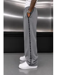 NOMARC Striped Relaxed Wide-Leg Joggers - 1